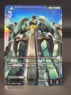 Carta's Graze Ritter (Ground Type) (R+) - Dual Impact GD02-073 Gundam Card NM - Image 1