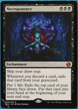 Necropotence Iconic Masters VHP/DAMAGED Mythic Rare CARD (518567) ABUGames - Image 1