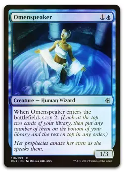 Omenspeaker #118 (Foil) (NM) Conspiracy Take the Crown CN2 Magic MTG - Image 1