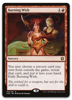 Burning Wish #152 (LP) Conspiracy Take the Crown CN2 Magic MTG - Image 1