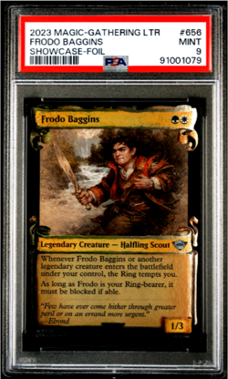 MTG Magic the Gathering Lord of the Rings Foil Frodo Baggins PSA 9 None Higher - Image 1