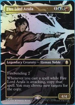 Fire Lord Azula (Borderless Scene 313) FOIL Avatar Last Airbender NM (518068) - Image 1