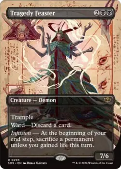 Tragedy Feaster (Borderless) Secrets of Strixhaven NM MTG Non-Foil - Image 1