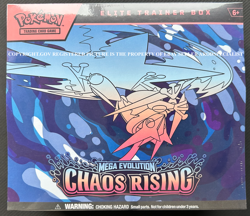 POKEMON TCG: MEGA EVOLUTION CHAOS RISING ME04 ELITE TRAINING BOX ETB (IN HAND) - Image 1