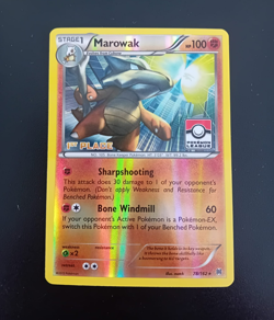 FULL SET 4x-Pokemon Marowak 78/162 1st-2nd-3rd-4th Place League Stamped Promo - Image 2