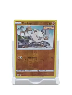 Mankey 066/163 Reverse Holo Battle Styles Pokemon TCG Card - Image 1