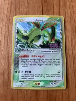 Pokemon - Flygon 7/110 🪰 STAMPED -HOLON PHANTOMS - Delta Species Rev Holo 👀📸 - Image 1
