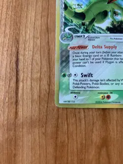 Pokemon - Flygon 7/110 🪰 STAMPED -HOLON PHANTOMS - Delta Species Rev Holo 👀📸 - Image 5