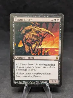 Plague Sliver (124-301) - MTG - Time Spiral (TSP) - MISPRINT - LP - A - Image 1