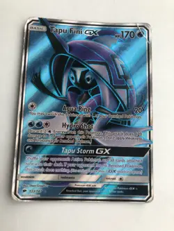 Pokemon Card Tapu Fini GX 133/147 Burning Shadows Full Art Ultra Rare Holo VG - Image 1