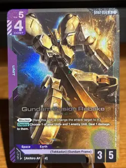 Gundam Fusion Rebuke GD02-055 Foil NM Gundam Card Game Dual Impact - Image 1