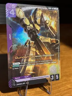 Gundam Fusion Rebuke GD02-055 Foil NM Gundam Card Game Dual Impact - Image 2
