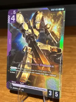Gundam Fusion Rebuke GD02-055 Foil NM Gundam Card Game Dual Impact - Image 3