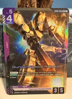 Gundam Fusion Rebuke GD02-055 Foil NM Gundam Card Game Dual Impact - Image 1