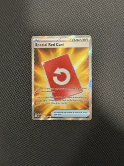 Full Art Special Red Card English Pokemon 113/086 NM Chaos Rising - Image 1