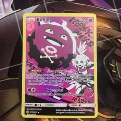 Pokemon Koffing TCG Full Art Holo Card Secret 243/236 Cosmic Eclipse NM/M Clean - Image 1