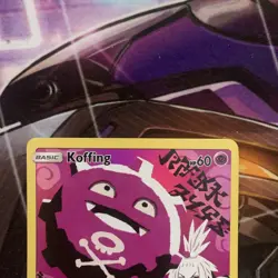 Pokemon Koffing TCG Full Art Holo Card Secret 243/236 Cosmic Eclipse NM/M Clean - Image 2