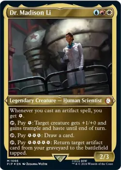 Dr. Madison Li - Thick Stock Universes Beyond: Fallout Mint MTG Card - Image 1
