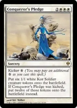 Conqueror's Pledge rare Zendikar MTG Magic The Gathering - Image 1