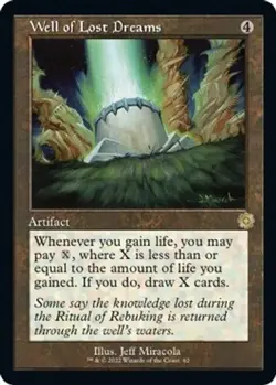 Well of Lost Dreams 62 Rare Retro MTG The Brothers' War BRO - Image 1
