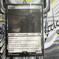 Wizards of the Coast MTG Nazgul LTR #0336 Uncommon Black Wraith Knight Eng 2023 - Image 1