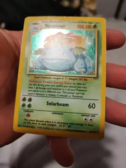 Pokemon TCG Venusaur & Blastoise Unlimited Base Set Holos - Heavily Played - Image 4
