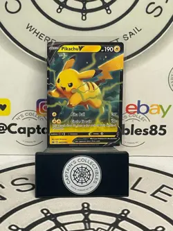 Pokemon - Sword & Shield Black Star Promo - Pikachu V #SWSH063 - Image 1