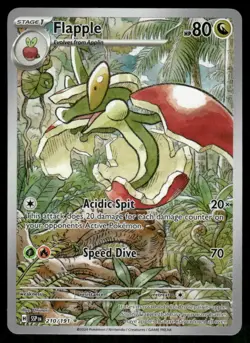 Pokemon Cards Flapple 210/191 Surging Sparks Illustration Rare NM - Image 1