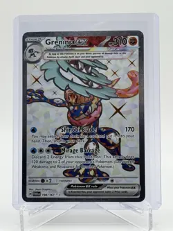 Greninja EX 198/167 Twilight Masquerade TWM SV06 Pokemon TCG Ultra Rare Holo NM - Image 1