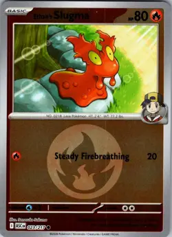 ETHAN'S SLUGMA (ENERGY SYMBOL PATTERN) 023/217 C ASCENDED HEROES POKEMON NM/M - Image 1