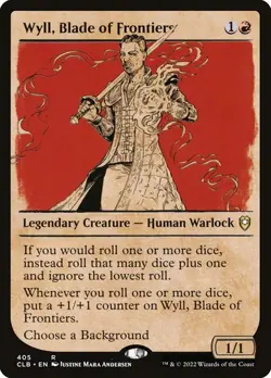 NM Showcase Wyll, Blade of Frontiers, MTG, Baldur's Gate, Magic, 405 - Image 1