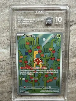 Pokemon Shuckle 136/132 Art Rare TAG 10 GEM MINT GRADED ENGLISH MEGA EVOLUTION - Image 1