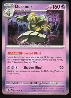 Dusknoir 037/131 Holo Rare Prismatic Evolutions Pokemon Holo Near Mint - Image 1