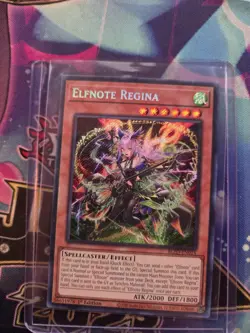 Yu-Gi-Oh! Elfnote Regina Secret Rare BLZD-EN014 - Image 1