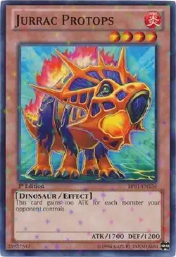 Jurrac Protops - BP01-EN156 - Starfoil Rare 1st Edition Yugioh Konami Authentic - Image 1