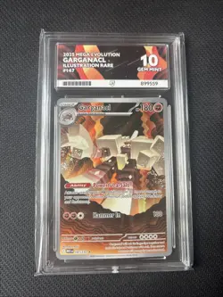 Pokemon TCG Garganacl 147/132 Mega Evolutions Card ACE 10 PERFECT SUBGRADES - Image 1