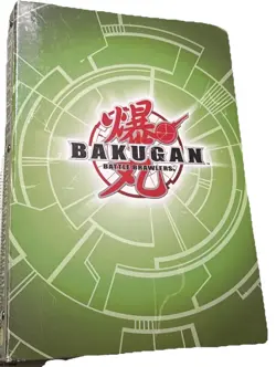 LOT OF 88 VINTAGE BAKUGAN BRAWLERS TRADING CARDS WITH Green BINDER - Image 1