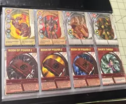 LOT OF 88 VINTAGE BAKUGAN BRAWLERS TRADING CARDS WITH Green BINDER - Image 4