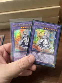 Yu-Gi-Oh! TCG Lady's Dragonmaid 1st Edition Ultra Rare Card BLMM-EN049 - Image 1