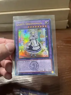 Yu-Gi-Oh! TCG Lady's Dragonmaid 1st Edition Ultra Rare Card BLMM-EN049 - Image 2