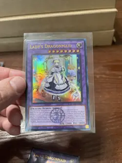 Yu-Gi-Oh! TCG Lady's Dragonmaid 1st Edition Ultra Rare Card BLMM-EN049 - Image 5