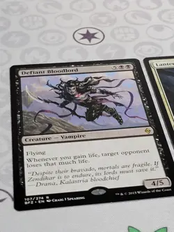 C3720 MAGIC MTG BATTLE FOR ZENDIKAR LANTERN SCOUT DEFIANT BLOODLORD NM RARE - Image 3