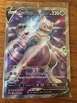 Pokemon TCG Mewtwo V SWSH229 Sword & Shield Black Star Promo Holo SEALED - Image 1