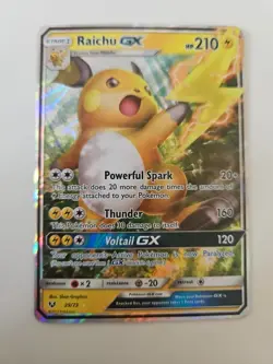 Pokemon Raichu GX Ultra Rare Holo 29/73 Shining Legends 2017 210 HP - Image 1