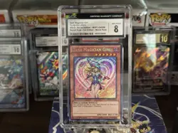 Yugioh Dark Magician Girl 1st Edition MVP1-ENS56 CGC 8 NM/M Secret Rare - Image 1
