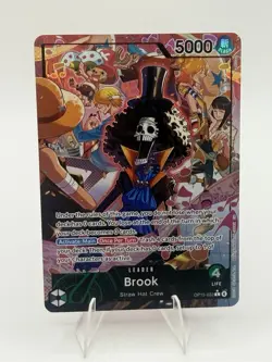 OP15-022 Brook Alt Art Leader Adventure on Kami’s Island One Piece TCG English - Image 1