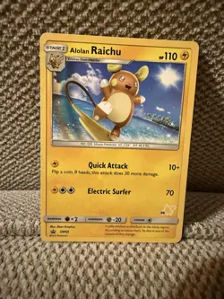 Alolan Raichu – Battle Academy Stamp #SM65 – Black Star Promo – Pokemon Card NM - Image 1