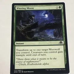 MTG Magic the Gathering Waxing Moon Eldritch Moon LP 177/281 - Image 1