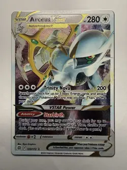 Pokemon Arceus VSTAR - (Metal Card) 123/172 Brilliant Stars - Image 1
