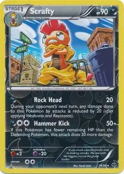 Scrafty 74/99 Reverse Holo | Next Destinies | Pokemon Card - Image 1